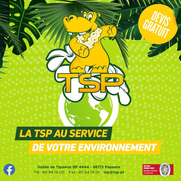 TSP - TAHITIENNE DE SECTEURS PUBLICS - Publicité - B4