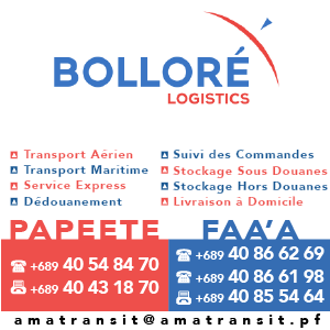 BOLLORÉ LOGISTICS - AMATRANSIT PAPEETE - Publicité